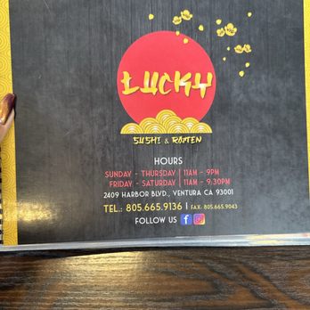 Lucky Sushi & Ramen - Sushi Bars Near Me - Ventura, California Lucky Sushi & Ramen - Sushi Bars Near Me - Ventura, California