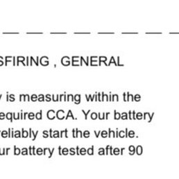 Note entered from Firestone