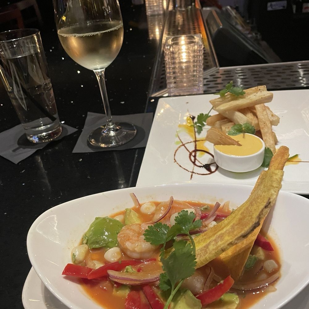 Selva University Town Center - Shrimp ceviche with stale plaintans - Latin American Near Me - Sarasota, Florida