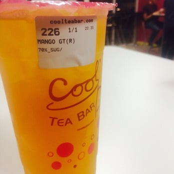 Cool Tea Bar - Mango green tea. Friend said it was too sweet. - Bubble Tea Near Me - Sacramento, California Cool Tea Bar - Mango green tea. Friend said it was too sweet. - Bubble Tea Near Me - Sacramento, California
