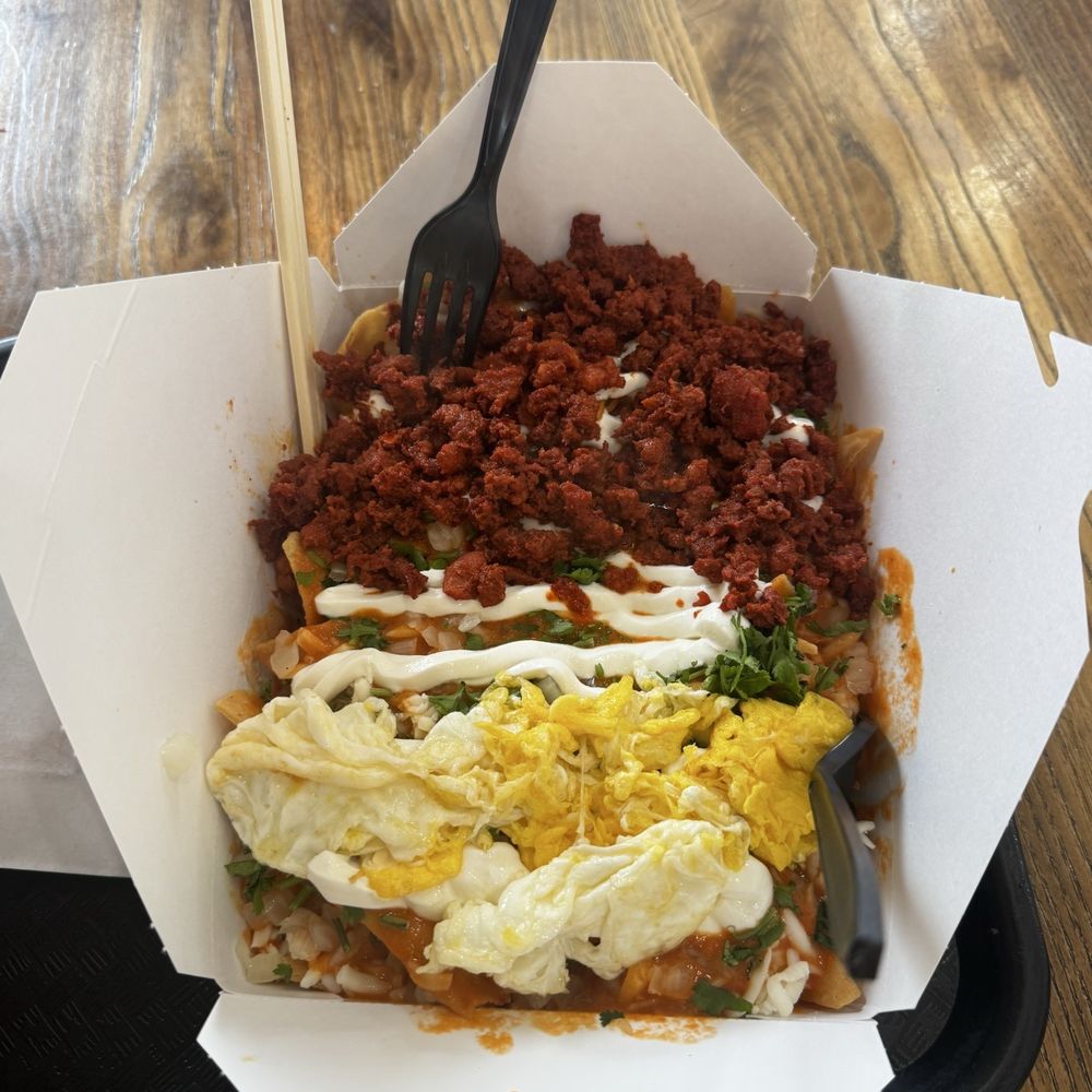 Chipotle chorizo chilaquiles Chipotle chorizo chilaquiles
