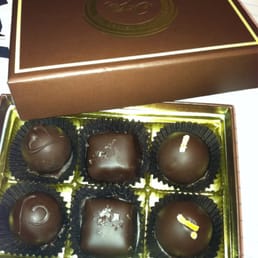 The person who gave me these truffles and dark chocolate sea salt caramels gets a gold star. The person who gave me these truffles and dark chocolate sea salt caramels gets a gold star.