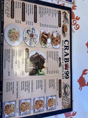 Menu photo 1 Crab 99 Phoenix, AZ Menu photo 1 Crab 99 Phoenix, AZ