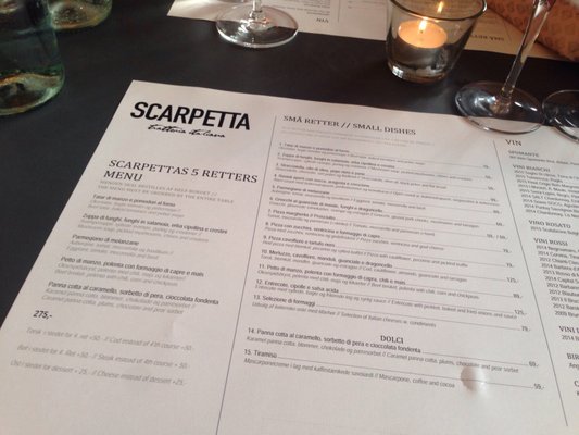Menu photo 2 Scarpetta Copenhagen, 84