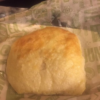 Wingstop - You can barely tell from the angle that I took the picture but the rolls is flat and very dry - Chicken Wings Near Me - Lancaster, Texas