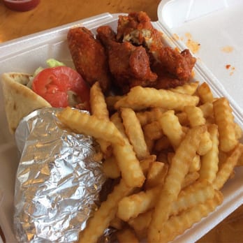 American Feel & Wings - Gyro w aside of wings and fries - Chicken Wings Near Me - Macon, Georgia American Feel & Wings - Gyro w aside of wings and fries - Chicken Wings Near Me - Macon, Georgia