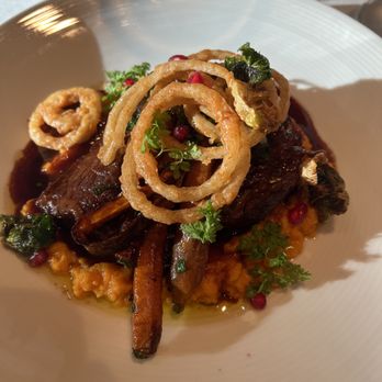 Tabor Road Tavern - Pomegranate braised short ribs - New American Near Me - Morris Plains, New Jersey Tabor Road Tavern - Pomegranate braised short ribs - New American Near Me - Morris Plains, New Jersey