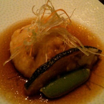 Wakuriya - Kaiseki #5: Pan Sauteed Duck Foie Gras in Deep Fried Tofu Cake Soaked in Umami Sauce! - Japanese Near Me - San Mateo, California