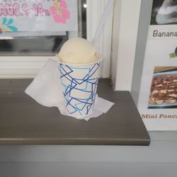 Rocco's Italian Ice - Pina colada and coconut ice