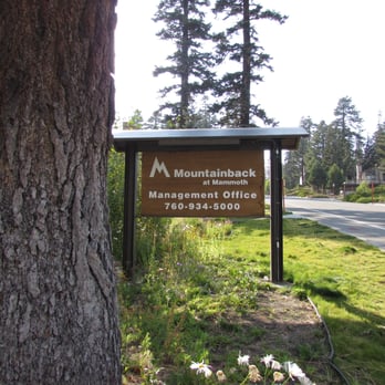 Mountainback at Mammoth - sign - Condominiums Near Me - Mammoth Lakes, California