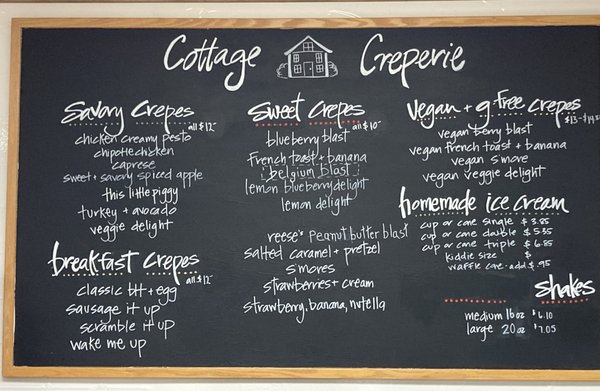 Menu photo 2 Cottage Creperie Gettysburg, PA Menu photo 2 Cottage Creperie Gettysburg, PA