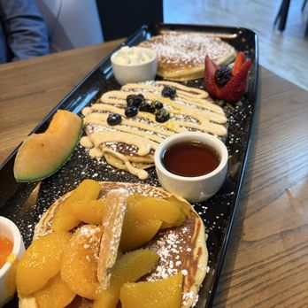 The Breakfast Club at Midtown - Pancake trio - New American Near Me - Mountain View, California The Breakfast Club at Midtown - Pancake trio - New American Near Me - Mountain View, California