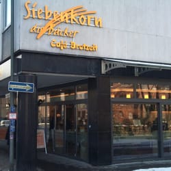 Siebenkorn Café Brotzeit - Café Brotzeit von außen, Ecke Berliner Platz/Löberstraße (hier noch bei Schnee)