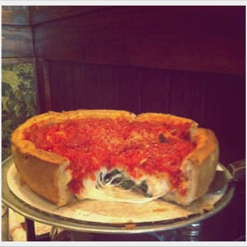 Giordano's - Spinach with mozzarella & parmesan cheese - Pizza Near Me - Chicago, Illinois