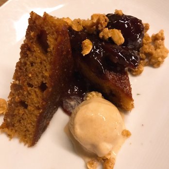 Maritime Parc - Hazelnut honey cake with fig preserves and brown butter ice cream - Venues & Event Spaces Near Me - Jersey City, New Jersey