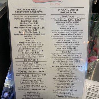 Caterina’s - Menu - Gelato Near Me - San Clemente, California