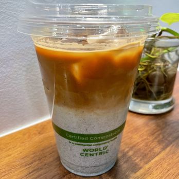 Kaizen & Coffee - Iced Black Sesame Latte ($7) - Coffee & Tea Near Me - San Mateo, California Kaizen & Coffee - Iced Black Sesame Latte ($7) - Coffee & Tea Near Me - San Mateo, California