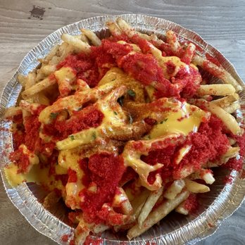 Zero Degrees - Hot Cheetos cheese fries - Coffee & Tea Near Me - Houston, Texas Zero Degrees - Hot Cheetos cheese fries - Coffee & Tea Near Me - Houston, Texas