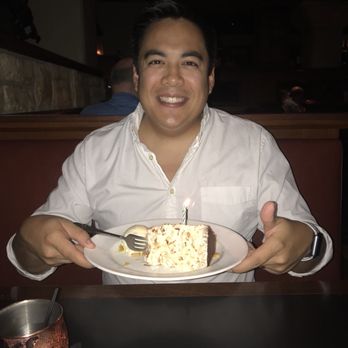 J. Gilbert's Wood-Fired Steaks & Seafood - Birthday dessert! - Steakhouses Near Me - Overland Park, Kansas J. Gilbert's Wood-Fired Steaks & Seafood - Birthday dessert! - Steakhouses Near Me - Overland Park, Kansas