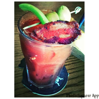 EJ's Pub - Bixby Knolls - That bacon infused bloody Mary. Oh ... my .... God. Hope Michael is here to make it for you !!!! Next basil cucumber bloody mary - Sports Bars Near Me - Long Beach, California