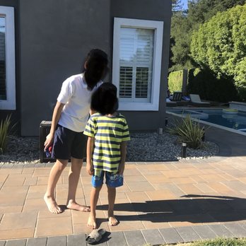 Palm Construction - Pavers backyard, river rocks, and lawn. - Masonry/Concrete Near Me - San Lorenzo, California