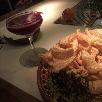 El Come Taco - Chicharrones and guacamole with chapulines! - Mexican Near Me - Dallas, Texas