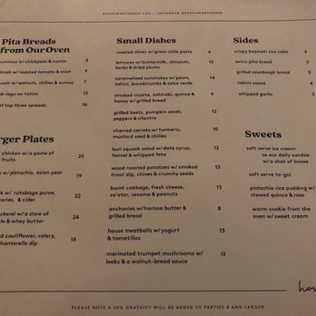 Homer - Menu 12/26/2018 - Mediterranean Near Me - Seattle, Washington