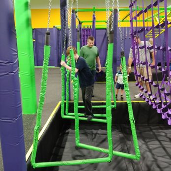 Get Air Independence - Swinging trapeze bridge thing. Fun for all. - Trampoline Parks Near Me - Independence, Missouri Get Air Independence - Swinging trapeze bridge thing. Fun for all. - Trampoline Parks Near Me - Independence, Missouri