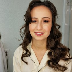 Glazed Makeup Studio - Makeup on Adriana for a photo shoot.