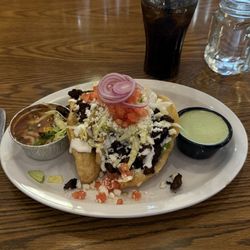 Cowboy Kitchen - Fried masa tacos with carne asada filling