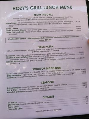 Menu photo 4 Hozy's Grill Santa Paula, CA Menu photo 4 Hozy's Grill Santa Paula, CA