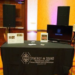 Synergy In Sound - Our booth at the San Marcos Chamber Of Commerce Business Expo