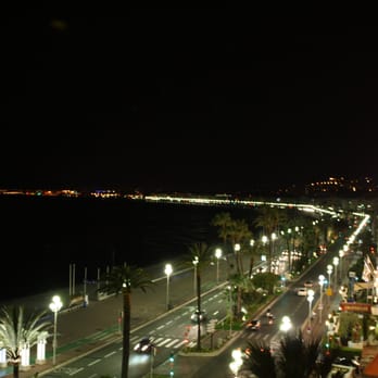 Hôtel West-End - View from the balcony at night. - Hotels Near Me - Nice, 06 Hôtel West-End - View from the balcony at night. - Hotels Near Me - Nice, 06