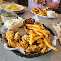 Fried oyster platter