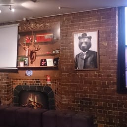 The upstairs room, complete with bear The upstairs room, complete with bear