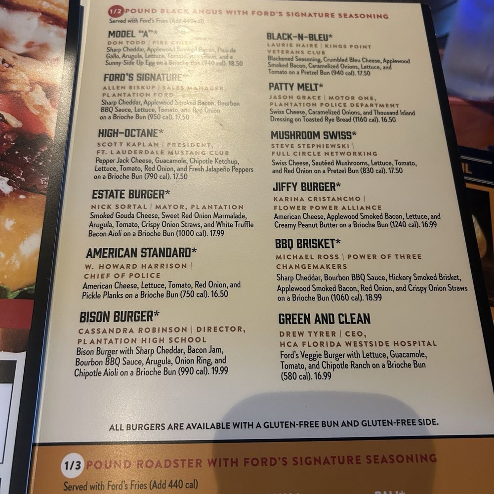 Ford's Garage Plantation - menu - Bars Near Me - Plantation, Florida Ford's Garage Plantation - menu - Bars Near Me - Plantation, Florida
