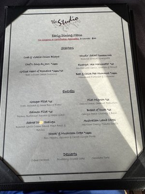 Menu photo 2 The Studio Hilton Head Island, SC Menu photo 2 The Studio Hilton Head Island, SC