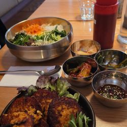Hanil Restaurant - Bibibop, jun and banchan