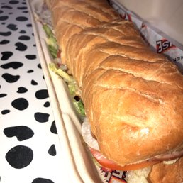 This is a Italian sandwich This is a Italian sandwich