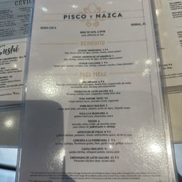 Bar menu Bar menu