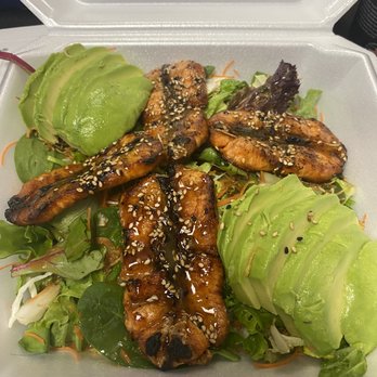 JooN's Sushi - Grilled salmon salad - Sushi Bars Near Me - Murrieta, California