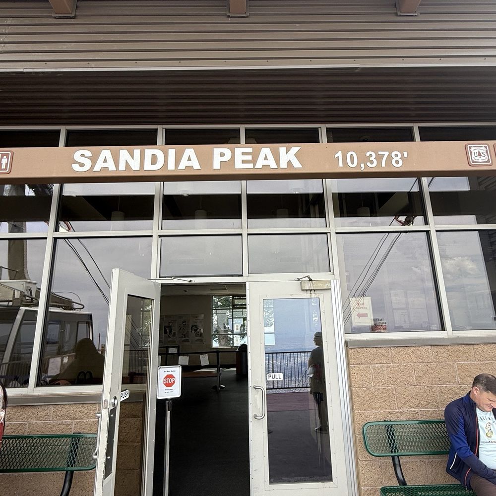 Sandia Peak Tramway - Top of the tram arrival entrance/exit - Ski Resorts Near Me - Albuquerque, New Mexico