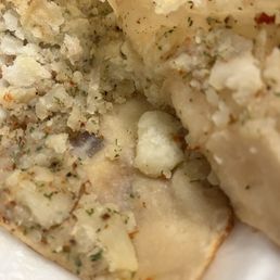 Inside the potato bread