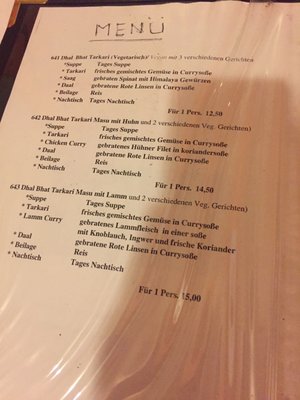 Menu photo 1 Nepal Haus Restaurant Berlin, BE Menu photo 1 Nepal Haus Restaurant Berlin, BE