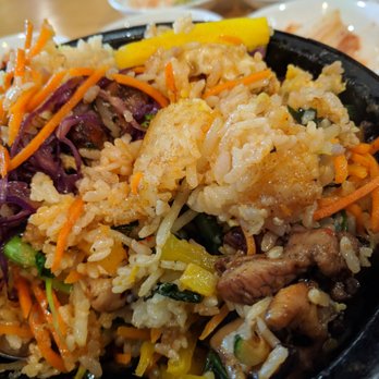 Hancook - Chicken dolsot bibimbap - good crispy rice - Korean Near Me - Oakland, California Hancook - Chicken dolsot bibimbap - good crispy rice - Korean Near Me - Oakland, California