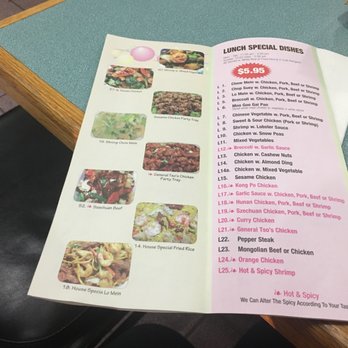 China Star - a menu for a chinese restaurant - Chinese Near Me - La Crosse, Wisconsin