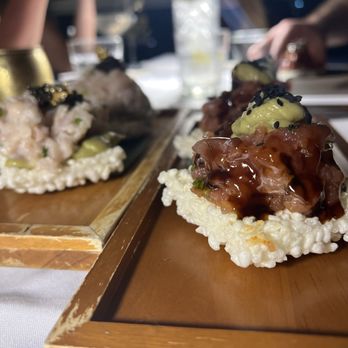 ConSentido Miami - Crispy rice hamachi and tuna - Asian Fusion Near Me - Miami, Florida