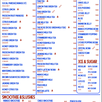 Phresh Teas  - IV location - menu - Bubble Tea Near Me - Isla Vista, California