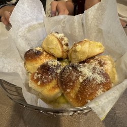 Johnny D's Market & Bistro - Garlic bread basket, complementary.