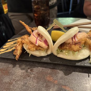 Kin Ramen - Softshell Crab Nikuman - Ramen Near Me - New York, New York Kin Ramen - Softshell Crab Nikuman - Ramen Near Me - New York, New York